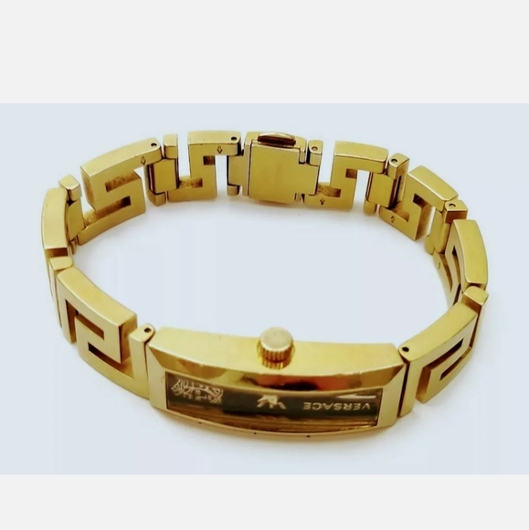 Auth Versace Watch Ref.RSQ Gold Plated main image 4